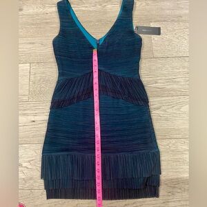 NWT BCBG Max Azaria “Sven” dress, size Small, lined, back zip enclosure